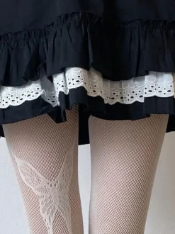 Hosiery For Women Black Animal Print Lingerie