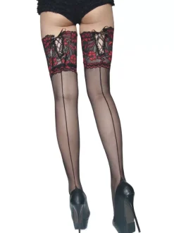 Hosiery For Women Stockings Black Sheer Lace Sexy Lingerie