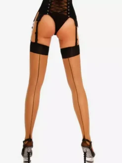 Hosiery Stockings For Women Flesh Sheer Thigh High Stockings