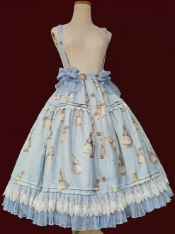 Infanta Lolita SK Light Apricot Bows Lolita Skirts