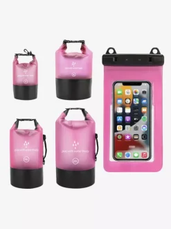 2-in-1 Roll Top Waterproof Dry Bag With Matching Phone Waterproof Case