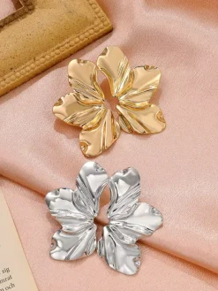 Irregular Flower Shaped Earrings For Women 2026