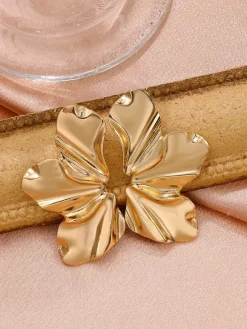 Irregular Flower Shaped Earrings For Women 2026