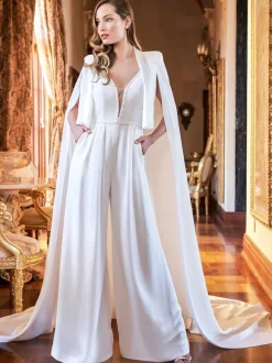Ivory Wedding Wraps 2026 Sleeveless Cloaks Bridal Cover Up Free Customization