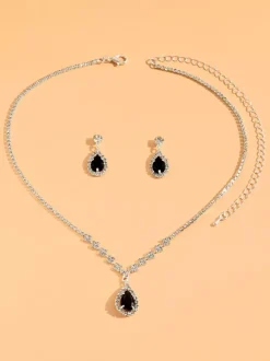 Jewelry Set For Bridal Gorgeous Metal Diamond