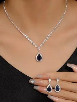 Jewelry Set For Bridal Gorgeous Metal Diamond