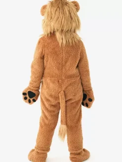 Kids Halloween Costumes Coffee Brown Halloween Set Kid's Polyester Jumpsuit Gloves