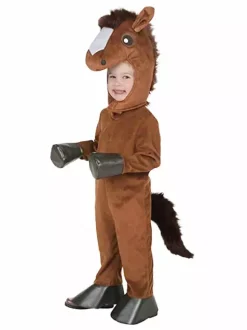 Kids Halloween Costumes Coffee Brown Animal Polyester Fiber Polyester Horse Costume