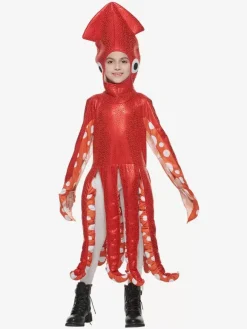 Kid's play costume sea creature cute squid one-piece school party funny costume
