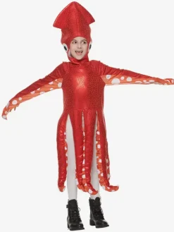Kid's play costume sea creature cute squid one-piece school party funny costume