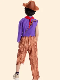 Kids Costumes Purple Cravat Pants Set