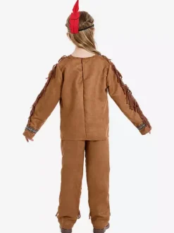 Kids Halloween Costumes Coffee Brown Halloween Set Kid's Polyester Headwear Pants