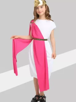 Kids Halloween Costumes Rose Halloween Polyester Set Kid's Sash Dress