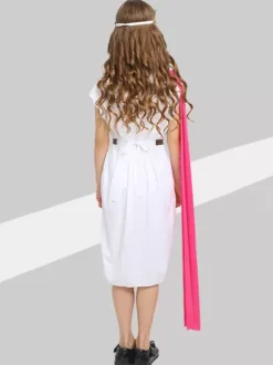 Kids Halloween Costumes Rose Halloween Polyester Set Kid's Sash Dress