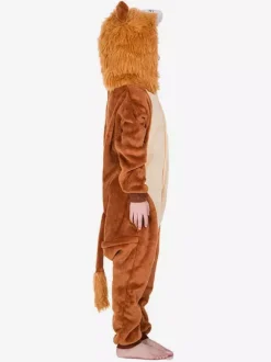 Kids Lion Kigurumi Onesie Pajamas Flannel Winter Sleepwear Mascot Animal Carnival Costume onesie pajamas