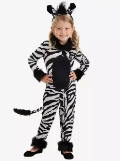 Kids Zebra Kigurumi Pajamas Onesie Animal Printed Costumes