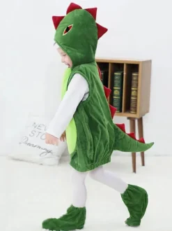 Kigurumi Onesie Pajamas Christmas Kid's Polyester Hooded Dress Footwear