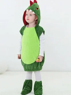 Kigurumi Onesie Pajamas Christmas Kid's Polyester Hooded Dress Footwear