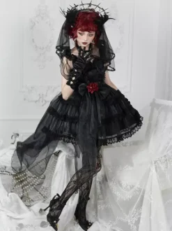 Kuro Lolita Polyester Sleeveless Jumper Lolita Dress