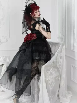 Kuro Lolita Polyester Sleeveless Jumper Lolita Dress
