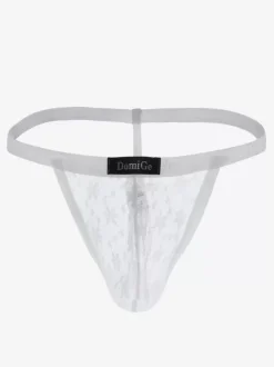 Lace Men Lingerie Piping Sheer Sexy Thong Lingerie