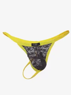 Lace Men Lingerie Piping Sheer Sexy Thong Lingerie