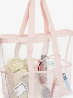 Large Capacity Mesh Beach Bag Multifunctional Travel Portable Shoulder Storage Bag 2026