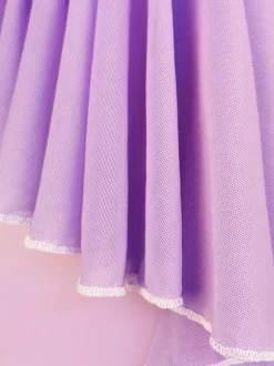 Latin Dance Dresses Lavender Women's Lycra Spandex Dress Latin Dancer Costume