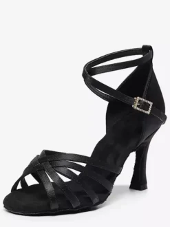 Latin Dance Shoes Nude Peep Toe Ballroom Dance Shoes
