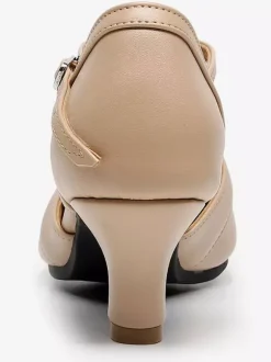 Latin Dance Shoes T Type Round Toe Ballroom Shoes