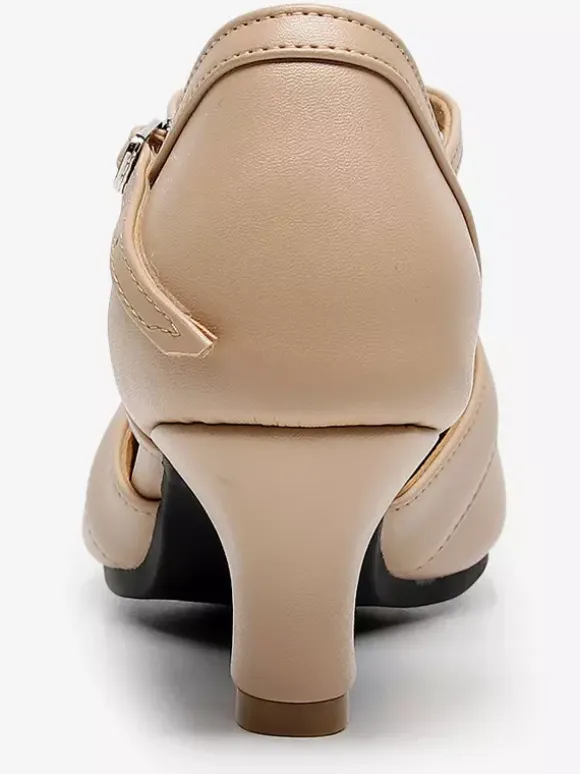 Latin Dance Shoes T Type Round Toe Ballroom Shoes