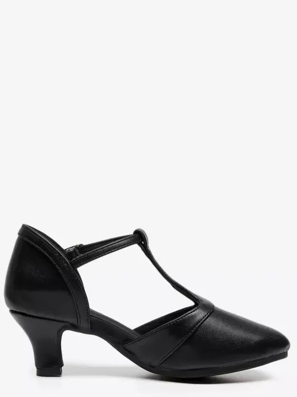Latin Dance Shoes T Type Round Toe Ballroom Shoes