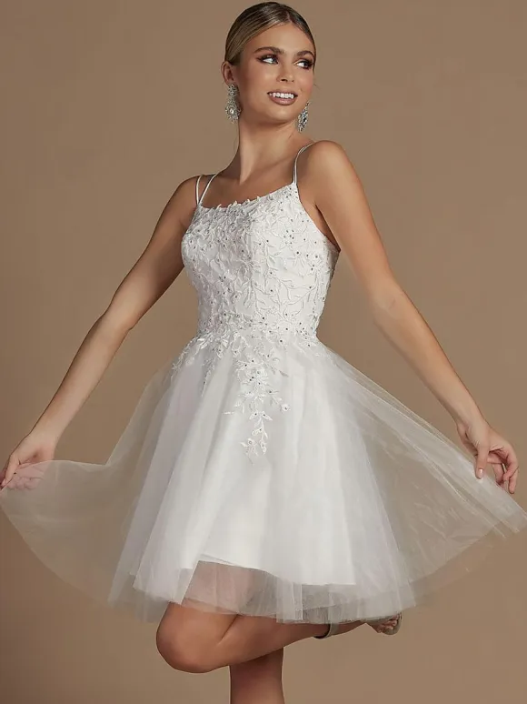 Lavender Homecoming Dress 2026 Short A-Line Jewel Neck Lace Tight Homecoming Outfits Free Customization