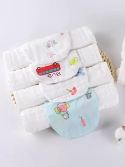 4-layer Baby Sweat-absorbent Cotton Sweat Towel
