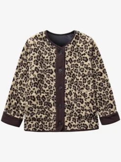Leopard Jacket Pockets Buttons Casual Fall Spring Jackets For Women