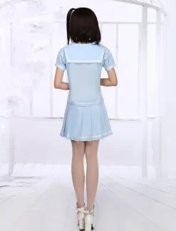 Light Blue Lolita Skirt Sailor Style