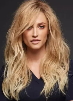 Light Gold Curly Women's Long Wig