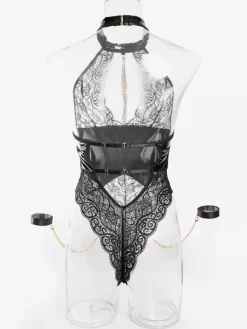 Lingerie Teddies Lace Up Shaping Black Sexy Teddies For Women