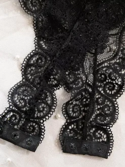Lingerie Teddies Lace Up Shaping Black Sexy Teddies For Women