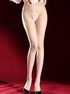 Lingerie Hosiery Pantyhose Sexy Black Sheer Stripes Ultra-Thin Tights