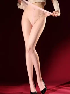 Lingerie Hosiery Pantyhose Sexy Black Sheer Stripes Ultra-Thin Tights