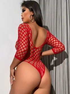 Lingerie Teddies Cut Out Red Teddies For Women