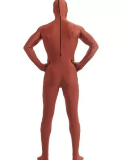 Mahogany Zentai Suit Adults Morph Suit Full Body Lycra Spandex Bodysuit for Men