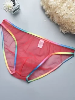 Male Sexy Panties White Transparente Men's Lingerie