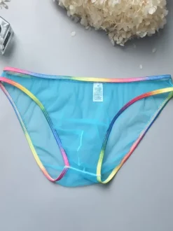 Male Sexy Panties White Transparente Men's Lingerie