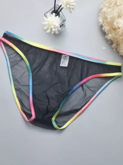 Male Sexy Panties White Transparente Men's Lingerie