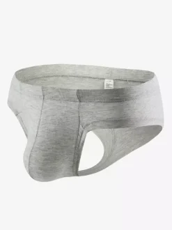 Man Underwear Grey Briefs Modal Comfy Male Underwear