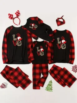 Matching Family Christmas Pajamas Kid's Adult's Christmas Pattern Pants Top
