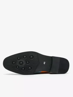Men Slip On Loafer Color Block Plus Size Leather Slip On Casual Business Low Top Pointed Toe Breathable Party Shoes