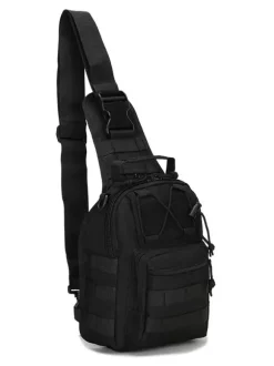 Men Bag Black Nylon Camouflage Messenger Bag